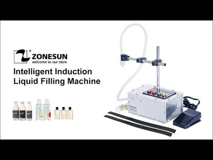 ZONESUN Induction Liquid Filling Machine for Food & Cosmetics
