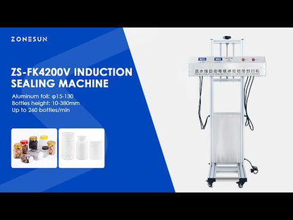 ZONESUN ZS-FK4200V Automatic Induction Aluminum Foil Sealing Machine