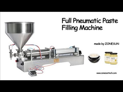 ZONESUN ZS‑GT1P Pneumatic Paste&Liquid Filling Machine–Semi‑Automatic
