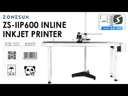 ZONESUN Macchina da stampa automatica a getto d'inchiostro con trasportatore