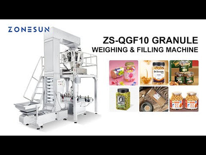 ZONESUN ZS‑QGF10 Granule Feeding Weighing Filling Machine
