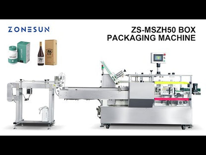 ZONESUN ZS‑MSZH50 Automatic Box Sealing Packing Machine for Cosmetics