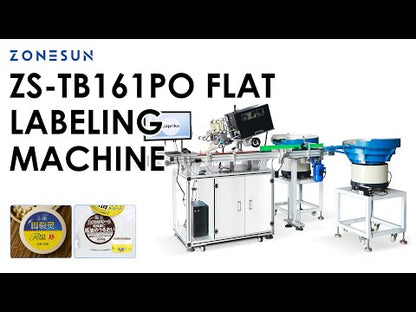 ZONESUN ZS-TB161PO Automatic High-Speed Flat Labeling Machine with Real-Time Inkjet Printing