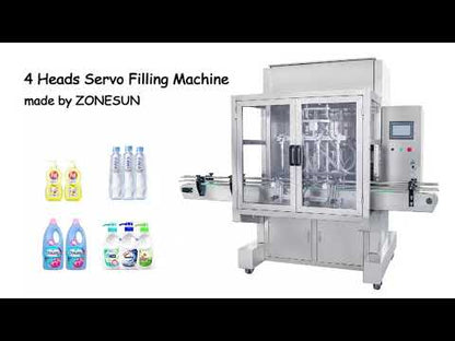 ZONESUN ZS-SV4G Automatic Servo Paste Filling Machine with 4 Nozzles