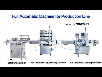 ZONESUN Automatic 4 Nozzles Liquid Filling Capping Production Line