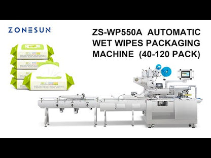 ZONESUN ZS-WP550A Automatic Brick Pack Wet Wipes Making Machine