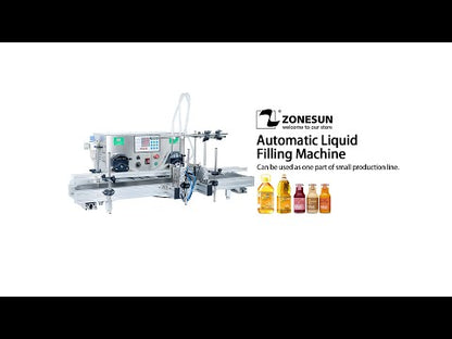 ZONESUN ZS-DTPP-2 Dual-Head Liquid Filling Machine for Juice & Oils