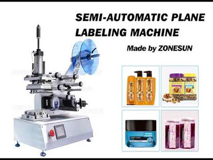 ZONESUN XL-T802 Semi-automatic Flat Bottle Labeling Machine With Date Coder