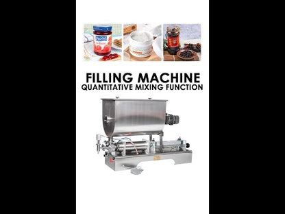 ZONESUN Semi Automatic 2 Heads Paste Filling Machine With Mixer
