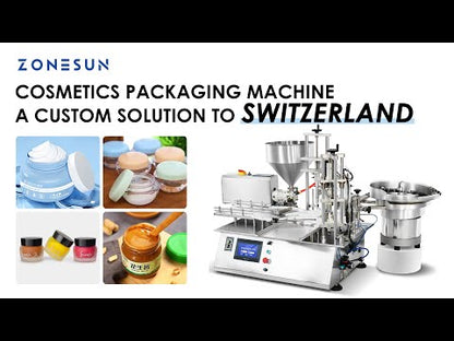 ZONESUN ZS-AFC19 Auto Rotor Pump Thick Liquid Filling Capping Machine