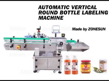 ZONESUN XL-T821 Auto Round Surface Labeling Machine with Date Coding