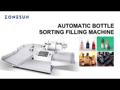 ZONESUN ZS‑LPG1 Automatic Ceramic Pump Liquid Filler with Unscrambler