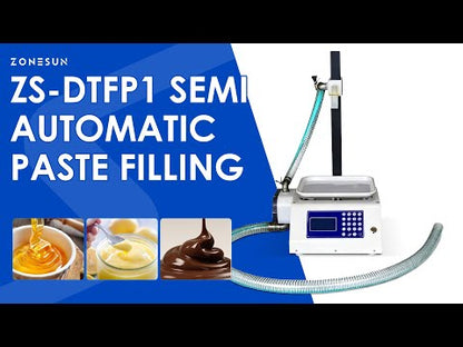ZONESUN ZS-DTFP1 Semi-Automatic Paste Filling Machine Cream Honey Quantitative Filler
