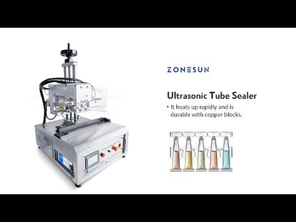 ZONESUN ZS‑HS03 Ultrasonic Tube Heat‑Sealing Machine for Soft Tubes