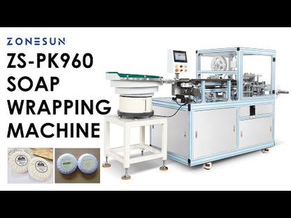 ZONESUN ZS-PK960 Automatic Pleated Soap Wrapping & Labeling Machine