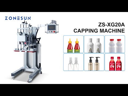 ZONESUN ZS‑XG20A Automatic Screwing Capping Machine for Screw Caps
