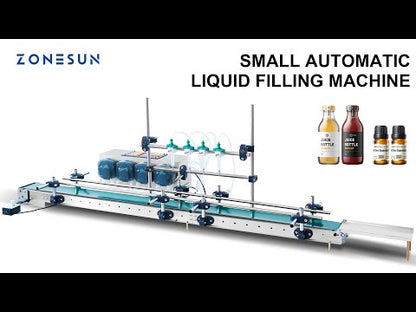 ZONESUN ZS‑DTPP100C4 4Nozzle Peristaltic Pump Liquid Filling Machine