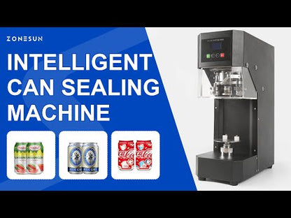 ZONESUN 55 mm Intelligent Ring‑Pull Can Sealing Machine
