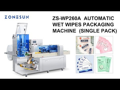 ZONESUN ZS-WP260A Automatic Single Pack Wet Wipes Making Machine