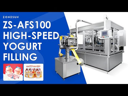 ZONESUN ZS-AFS100 Automatic  Beverage Filling and Sealing Machine for Dairy Bottles