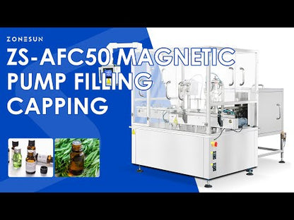 ZONESUN ZS-AFC50 Automatic Dropper Bottle Serums Liquid Filling and Capping Machine Monoblock