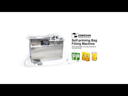 ZONESUN ZS‑DPSP4 4‑Nozzle Spout Pouch Liquid Filling Machine