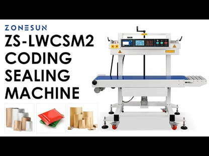 Zonesun ZS‑LWCSM2 Vertical & Horizontal Continuous Band Sealer