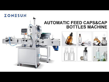 ZONESUN ZS‑XG16E Automatic Dropper Bottle Capping Machine with Feeder
