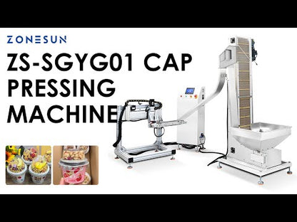 ZONESUN ZS-SGYG01 Automatic Lid Pressing Machine for Yogurt & Ice Cream Cups