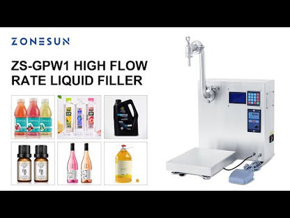 Zonesun ZS‑MPW1 Magnetic Drive Weigh Filling Machine for Drinks