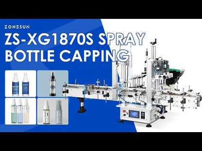 ZONESUN ZS-XG1870S Automatic Spray Bottle Capping Machine Cleaning Spray Capper