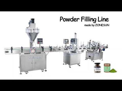 ZONESUN ZS-FAL180P9 Powder Filling Capping Labeling Line for Bottles