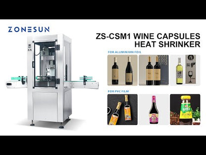 ZONESUN ZS-CSM1 Auto Bottle Neck Cover Heat Shrinking Sealing Machine