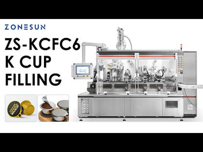 ZONESUN ZS-KCFC6 High-Speed Rotary K-Cup Capsule Filling & Sealing Machine