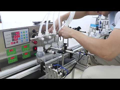 ZONESUN ZS‑FAL180 Tabletop 4‑Nozzles Filling Capping Labeling Machine