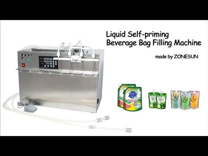 ZONESUN ZS‑DPSP6 6‑Nozzle Spout Pouch Liquid Filling Machine