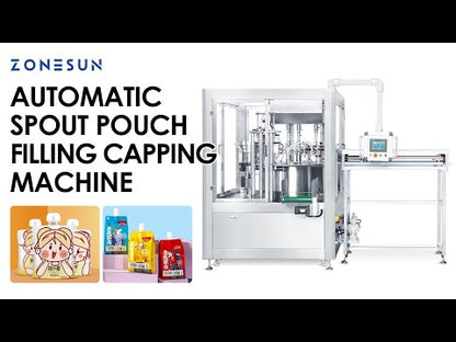 ZONESUN ZS-AFC12 Automatic Spout Pouch Filling and Capping Machine