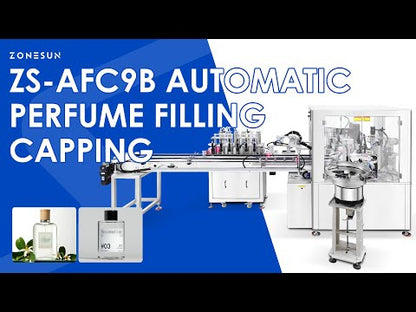 ZONESUN ZS-AFC9B Automatic Perfume Filling Capping Crimping Production Line