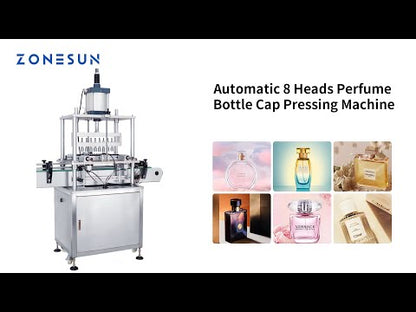 ZONESUN ZS-YG10 Automatic 8 Heads Perfume Bottle Capping Machine