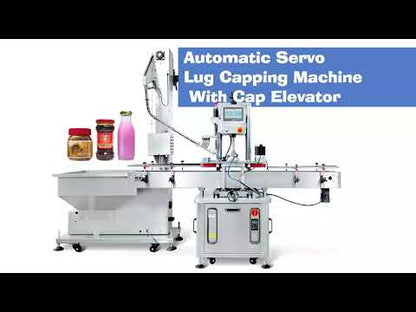 ZONESUN ZS-XG05 Auto-Servo Round Bottle Capping Machine with Elevator