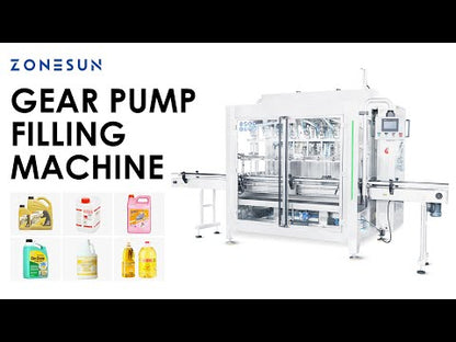 Zonesun ZS‑VTGP8D Servo Gear Pump Filling Machine for Viscous Liquids