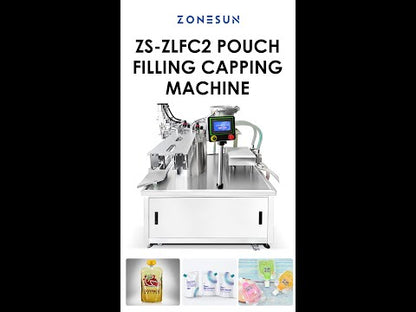Zonesun ZS-ZLFC2 Automatic Spout Pouch Filling and Capping Machine