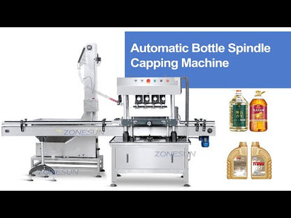 ZONESUN ZS‑XG440B Automatic Continuous Capping Machine Press & Screw Cap Equipment for Bottles
