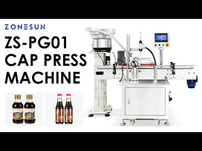 ZONESUN ZS-PG01 Automatic Bottle Cap Pressing Machine for Beverage Bottles