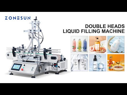 ZONESUN ZS‑DTHSP2 2‑Head Pneumatic Piston Pump Viscous Liquid Filler