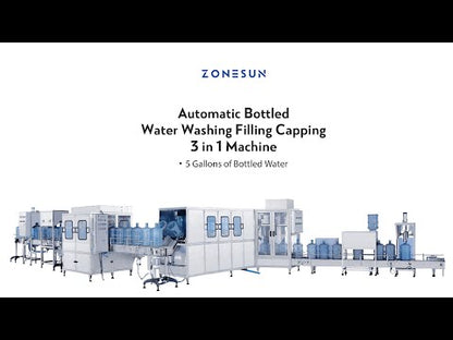 ZONESUN ZS-AFMW 3-in-1 Auto 5-Gallon Bottled Water Filling Machine