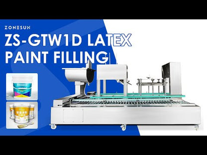 ZONESUN ZS-GTW1D Automatic Industrial Latex Paint and Coating Filling Machine 1–30L