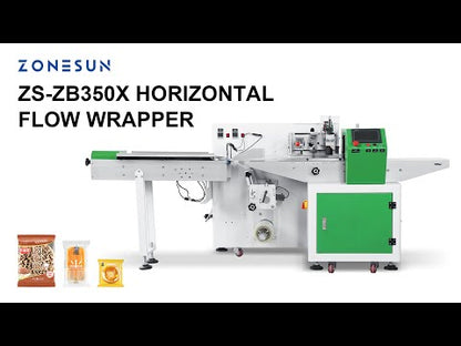 ZONESUN ZS-ZB350X Horizontal Flow Wrapping Packaging Machine