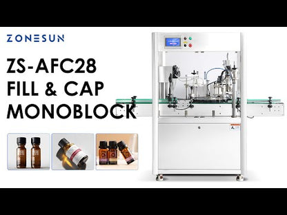 ZONESUN ZS-AFC28 Automatic High-Speed Bottle Filling & Capping Machine