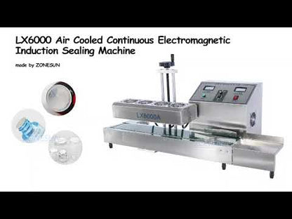 ZONESUN ZS‑FK6000A Air‑Cooled Continuous Induction Sealer